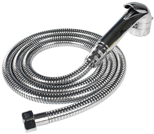 Fruusv Kit box doccia esterno, di modifica per camper all'aperto durevoli, tubo flessibile per rubinetto da 1,5 m con soffione doccia, valvola 'acqua regolabile a collegamento rapido, per camper,