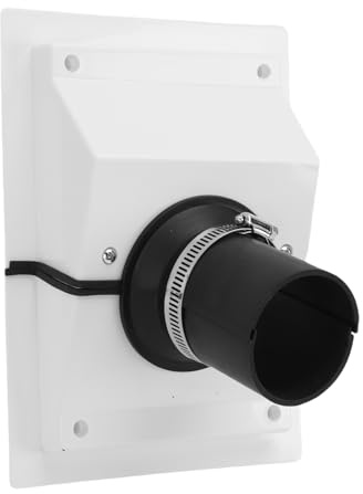 Cryfokt Copertura per Set HVAC, Guarnizioni Estetiche e di Tenuta Ermetiche Senza Giunture Copertura per Set Mini Split, per Penetrazione Parete HVAC con Struttura in Due Pezzi per Pompe di Calore