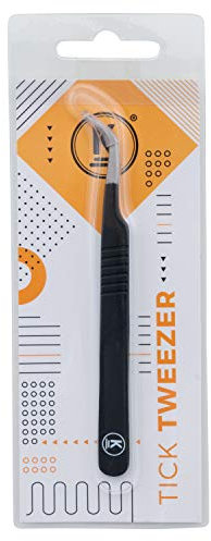K-Pro Pinzetta Rimuovi Zecche - Pinza in Acciaio Inox per Cani, Gatti e Persone