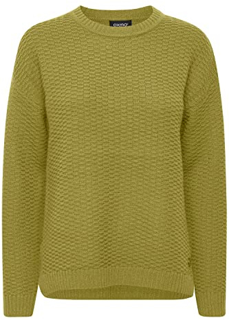 OXMO BY OXMilla Damen Strickpullover Feinstrick Pullover Rundhalsausschnitt