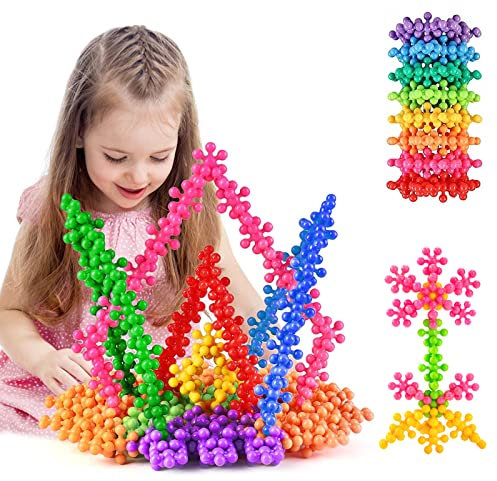 Wisplye Building Blocks, 200 Pezzi Blocchi da Costruzione per Bambini, Mattoni da Costruzione Set con Scatola di Immagazzinaggio Giocattoli Educativi per Ragazzi e Ragazze 3 4 5 6 7 8 Anni