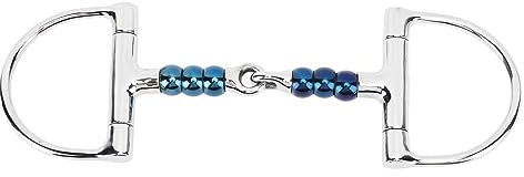 Topyond Trensengebiss aus Edelstahl, 125 Mm, Anti-Beiß-D-Ring-Trensengebiss, Bequem Für Pferde Für Den Einsatz auf Pferdefarmen, Gebissgürtel Und Zaumzeug-Sets Erhältlich