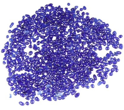 Kisangel Ornements Daquarium Gravier en Verre Réservoir De Poissons S Gravier Coloré Gravier Daquarium Domestique 500 G Foncé 5-9 Mm