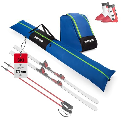 meteor Borsa Scarpe e Sci - Set - Sacca Scarponi Skate Pattini - Custodia Ski - Bag Casco Occhiali Guanti