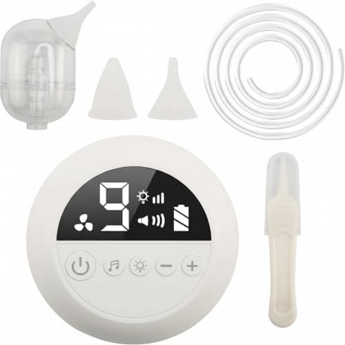 Aspirador Nasal Bebé Eléctrico, 9 Niveles Succión con Música