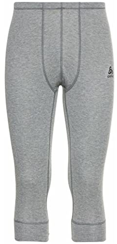 Odlo Men Functional underwear 3/4 pants ACTIVE WARM ECO, odlo steel grey melange, XXL