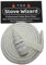 The Stove Wizard White Stove Rope Kit 10mm x 2.5m with Large 50ml Adhesive for Wood Burning Stoves