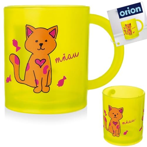 orion group Gobelet pour enfant - Tasse pour enfant - Chat - 260 ml