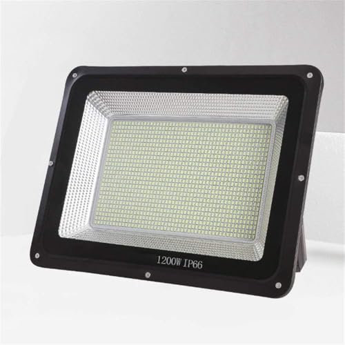 QIANMEI 800W Home Floodlight, High Power Outdoor Garden Spotlight Construction Site IP66 Waterproof Projection Light, For Garden, Yard, Garages(1200W)