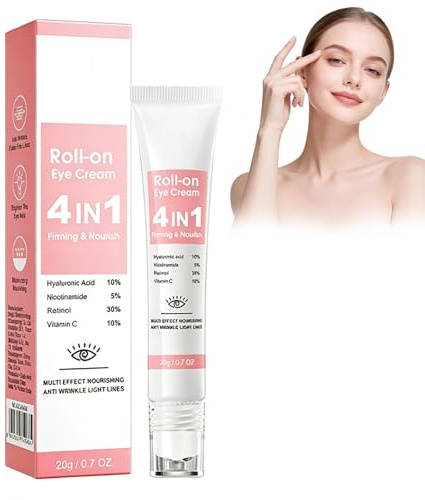 Virecose Contorno de Ojos Roll-On, 20 g con Retinol y Vitamina C