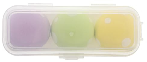 JOINPAYA Houppettes à Maquillage Champignon 3 Pièces Texture Douce en Éponge pour Application Double Usage de Fond de Teint et Poudre, Forme Ergonomique pour Maquillage