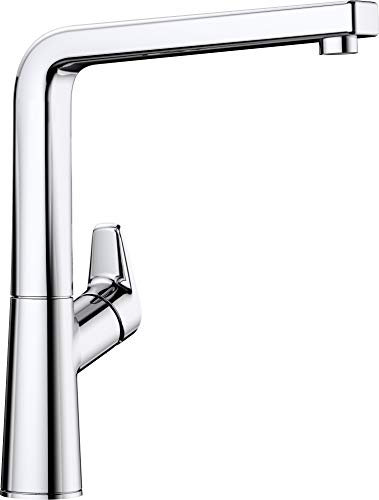 BLANCO AVONA | Kitchen Mixer tap in Chrome | High-Pressure | Non-Return Valve | Ceramic Cartridge | Assured Water Quality & Water-Saving | [10.1x23.5x27.5 cm]