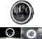 'Neue Typ 5.75 5 3/4 Zoll LED Scheinwerfer Engel Augen für Halo Motorrad (ein Jahr Garantie)