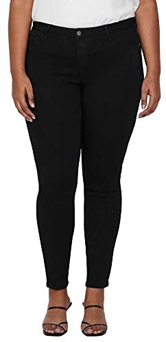 ONLY Carmakoma Carthunder Push Up Reg Skinny Jeans Noos, Noir (Black Black), W41 (Herstellergröße: 54) Damen