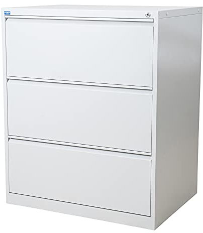 STIER Hängeregistraturschrank, 3 Schubladen, zweibahnig, für 480 DIN A4 Hängemappen, 1020x790x620mm