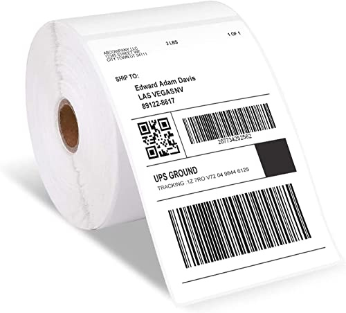 Etiquetas Phomemo 4x6 500 etiquetas/rollo, etiquetas de envío Compatibles con MUNBYN, impresora de etiquetas, etiquetas térmicas Autoadhesivas para DHL, UPS, DPD-100 x 150 mm