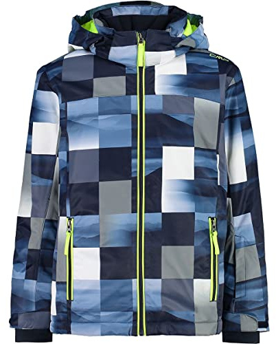 CMP, Kid Jacket Snaps Hood, Boy, B.Blue-Grigio, 164