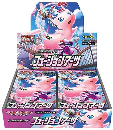 Pokemon TCG Fusion Arts Japanese Booster Box Sword & Shield Expansion Pack 30 Packs (1 Pack 5 Cards)