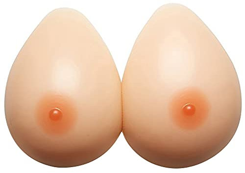 ELMIKA Silicone Breast Forms Fake Boobs for Crossdresser Transgender Mastectomy Prosthesis DD Cup 1200g/Pair