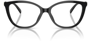 Michael Kors MK4109U Westminster Universal Fit Prescription Eyewear Frames, Black/Demo Lens, 54 mm