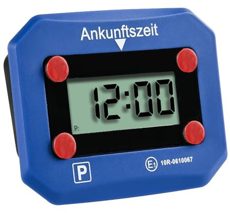 TEOV Elektronische Parkscheibe mit offizieller KBA Zulassung für Ihr Auto – Digitale Parkuhr mit Nachtmodus und Taktungseinstellung, Großer Bildschirm, präzise Zeitmessung