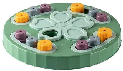 HYUIND Giocattoli Puzzle for Cani, mangiatoia lenta, Aumento interattivo, Qi del Cucciolo, distributore di Cibo, Mangiare Lentamente, Gioco di addestramento for Animali Domestici(Green 1)