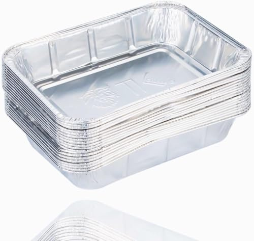 TK Gruppe Timo Klingler Bandeja para 60 goteos – Bandeja desechable de aluminio para asar – Bandeja de aluminio aprox. 14 x 19 cm – Bandeja recogegrasa parrilla de gas (3 x 20)