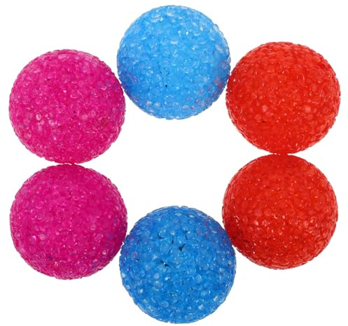UTHCLO 6pièces Lot de Jouets Balle Interactive pour Chats Et Chatons avec Grelots Boules Plastique Colorées pour Stimuler Instinct De Chasse Et Exercice des Pattes