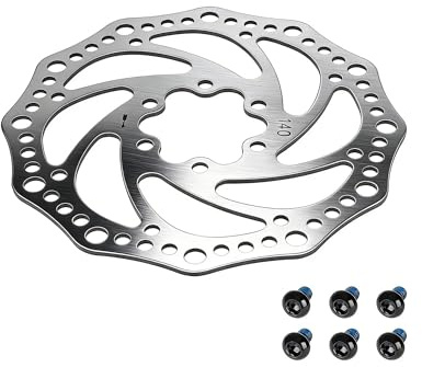 Rotor de frein à disque de 140 mm, pièces de rechange de frein à disque IScooter, rotor de disque de frein à 6 trous compatible avec le scooter électrique IX3 IX4 IX7Pro, pièces de réparation