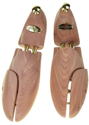 Cedro lateral dividida zapato árbol – por par tamaño: UK M8 L9 (EU42)