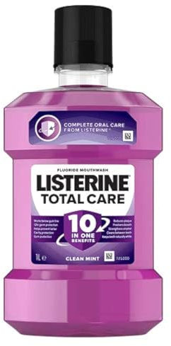 Listerine Total Care 6 in 1 Mouthwash 1000ml - Die antibakterielle Mundspülung mit dem 6 in 1 Schutz