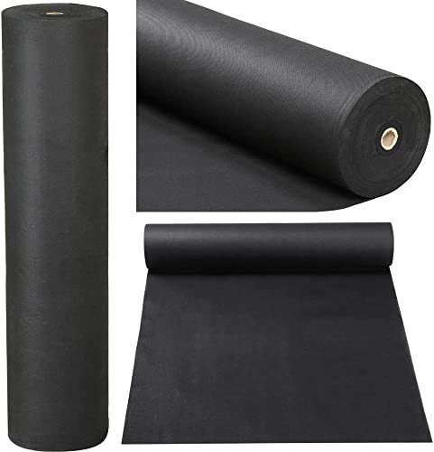 Just The Job Supplies 1m Wide Weed Control Fabric - Non-Woven One Metre Wide x Various - Ground Cover Membrane Garden Landscape (1m x 50m), Black