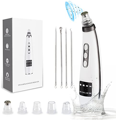 Tunbot Aspirateur à points noirs - Puissant extracteur de comédons avec 4 sondes - Outils rechargeables pour les peaux sujettes à l'acné, grasses, sèches et sensibles