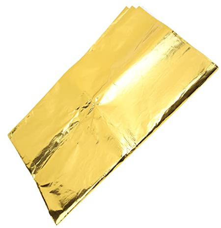 Värmeisolering Reflekterande Självhäftande Tejp, Självhäftande Reflekterande Guld Hög Temperatur Värmesköld Wrap-tejp Värmeisolering för Omlindning Av Ledningar Bränsleledningar (Guld)