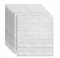Carta da parati 3D in Mattoni,10 pezzi DIY Carta da Parati Decorativa Autoadesiva Impermeabile,Pannello Parete Decorativo Impermeabile, Wall Sticker Wallpaper per Cucina, Bagno, Salone (Bianco)