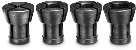 Genmitsu 4-teiliges Oberfräsen-Spannzangen-Set, 1/8″ bis 5/16″ Oberfräsen-Spannzangen-Zubehör für Kantenfräse, CNC-Maschine und Treiber