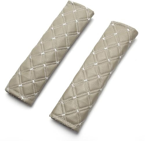 YATEICBC 2 pezzi di cuscinetti per cinture di sicurezza per auto, spallacci per cinture di sicurezza per bambini, spallacci per cinture di sicurezza premium, spallacci per zaini, grigio