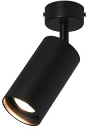 Foco LED de 7 W, foco de techo moderno con ángulo ajustable, foco de techo de pared de fondo para sala de estar de una sola casa, lámpara de pared de aluminio, pintura, vitrina, mural, iluminación de