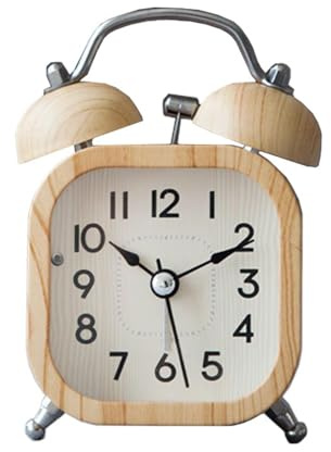MotiveTech Réveil avec Cloche, Réveil Puissant pour Hommes et Femmes, Idéal pour Salle D'étude, Table de Chevet, Bureau et Salon.