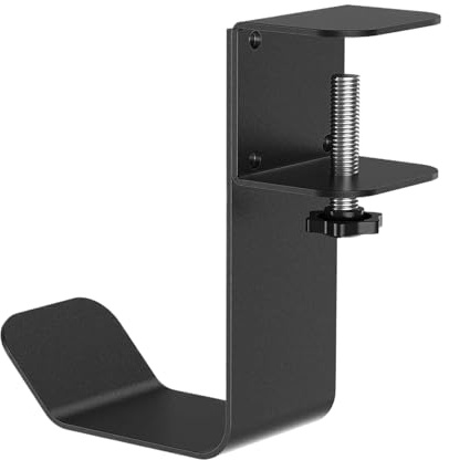 Sous cintre de casque, 3,62x1.96x4,92 pouces, casque en métal stand pour travail et jeu, un crochet robuste avec une installation facile, idéal pour les hommes pour les femmes adolescentes Gamer