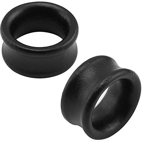 Vintage Black Natural Organic Wood Ear Gauges Flesh Tunnel Plugs Stretcher Gauge Earrings