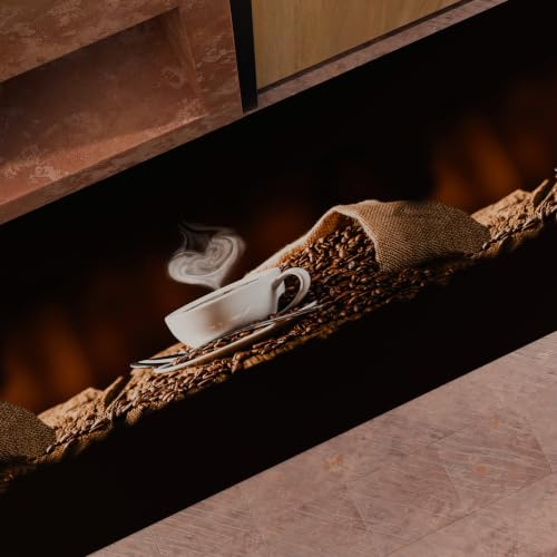 PETTI Artigiani Italiani - Tappeto Cucina Antiscivolo Lavabile in Lavatrice, Passatoia Cucina, Tappeto Cucina Lungo, 52x280 cm, Disegno Caffè 1 100% Made in Italy