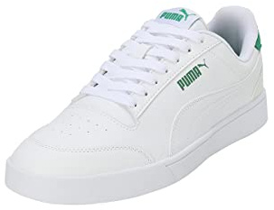 PUMA Shuffle, Sneaker, Unisex - Adulto, White/White/Peacoat/Team Gold, 44.5 EU