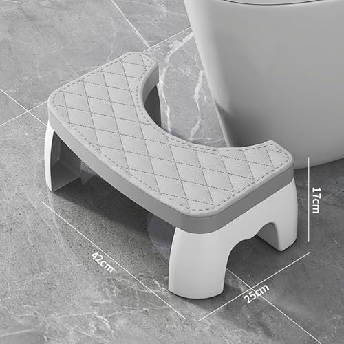Toilette Töpfchen Hocker für Badezimmer, 7 Heavy Duty Kunststoff Portable Poop Fuß Hocker für Erwachsene jeder Fußhocker hockend