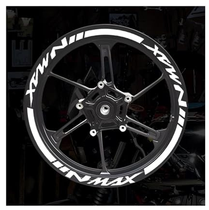 Calcomanías para llantas Cinta Reflectante Impermeable A Rayas Para Motocicleta, Pegatina De Hun Para Rueda, Decoración De Llanta, Marca Para YAMAHA NMAX N Max N-max 155 125 Pegatinas de ruedas ( Tama