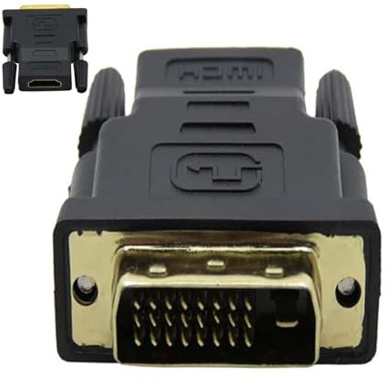 Högupplöst multimedia gränssnittsadapter – tvåriktad DVI-I 1080P till han-omvandlare | stabil signalöverföringsadapter för TV-box, dator, bildskärm, PC | HDMII till DVI-adapter