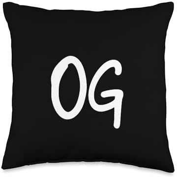 OG / Original Gangster / Old School Hip-Hop Graffiti Marker Throw Pillow