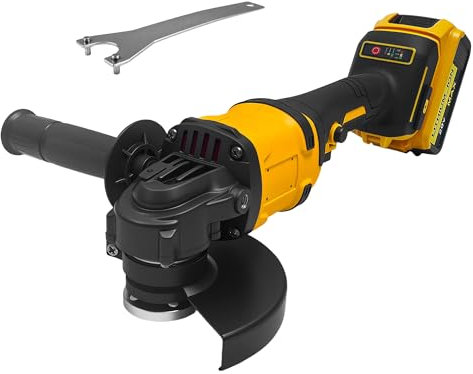 L1NXIXI 4-1/2 Cordless Angle Grinder for Dewalt 20V MAX Battery, 8500RPM Brushless Motor with 3 Speed Control, Ideal for Cutting, Grinding & Polishing (Battery Not Included)