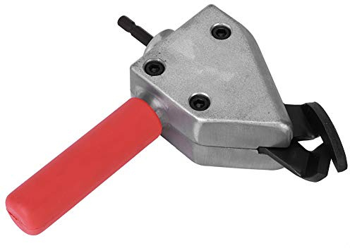 Eacam Cortador de Lámina de Metal, Cabezal de Cortador Multifuncional con Vástago Hexadecimal de 7 Mm, para Reemplazo de Taladro Eléctrico, Corte de Hierro Blando, Acero Inoxidable,