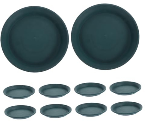 TOYANDONA 10piezas Platos para Macetas Redondos Resistentes Bandejas De Drenaje Impermeables para Plantas Interiores y Exteriores Soporte para Macetas De Suculentas y Bonsáis Base Antidesbor